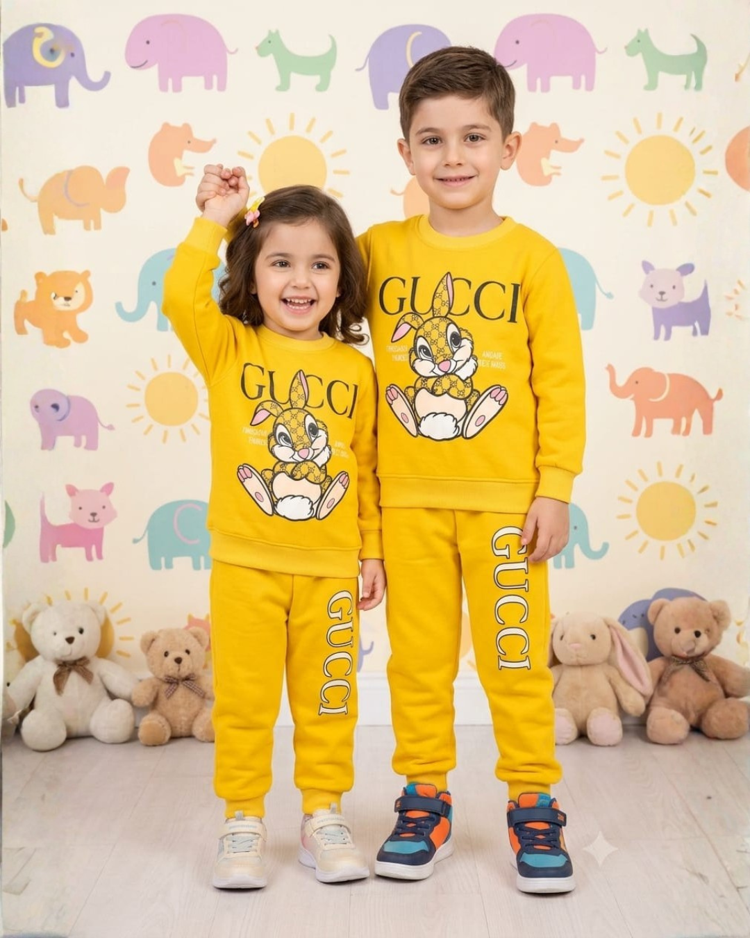 2 PC UNISEX FLEECE SUIT - LOONI PRINT