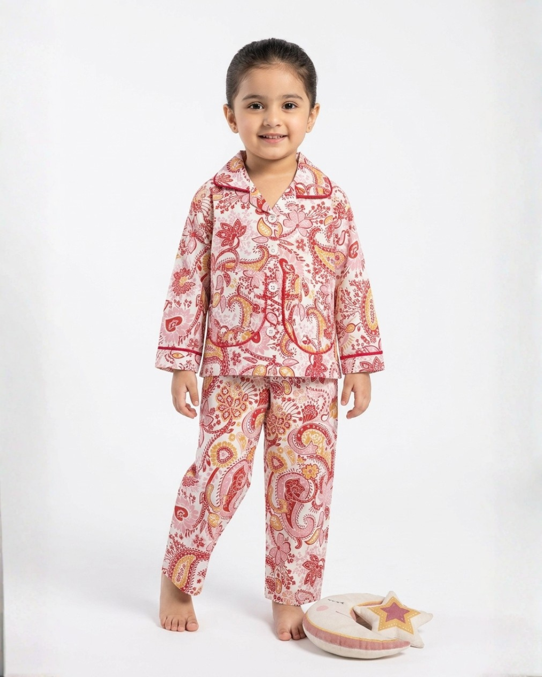 2 PC KIDS NIGHT SUIT - FLOWER PRINT