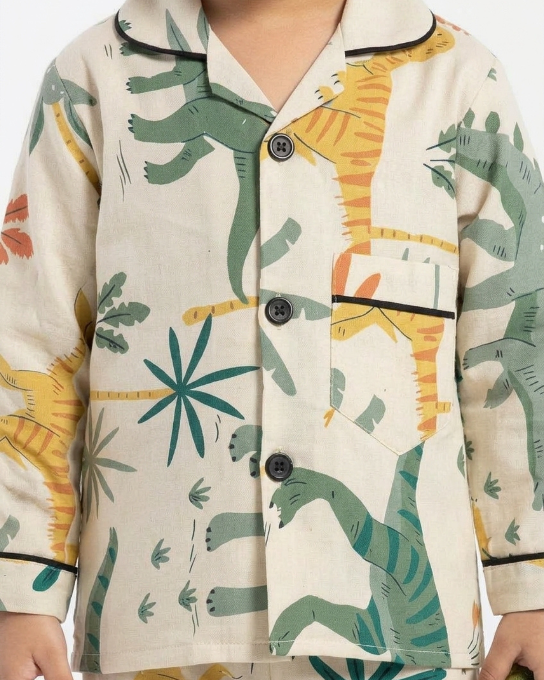 2 PC KIDS NIGHT SUIT - DINOSAUR PRINT