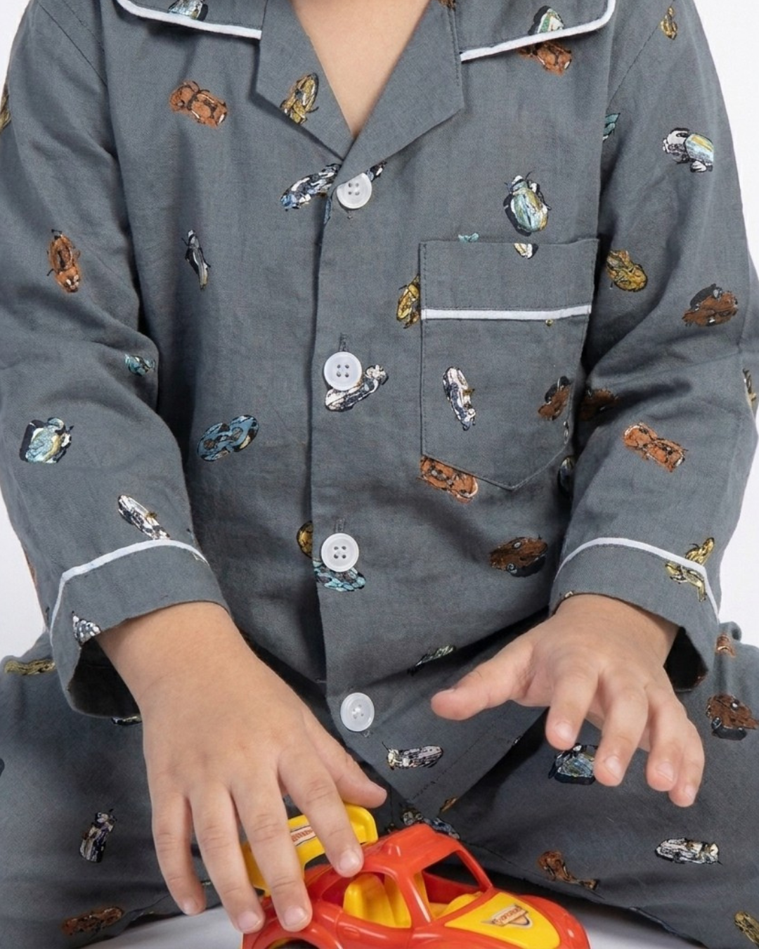 2 PC KIDS NIGHT SUIT - MINI CAR PRINT